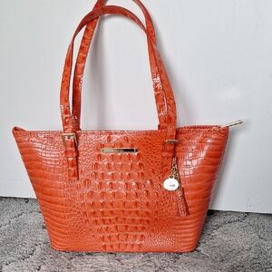 Brahmin Medium Asher Glossy Leather Tote NWT